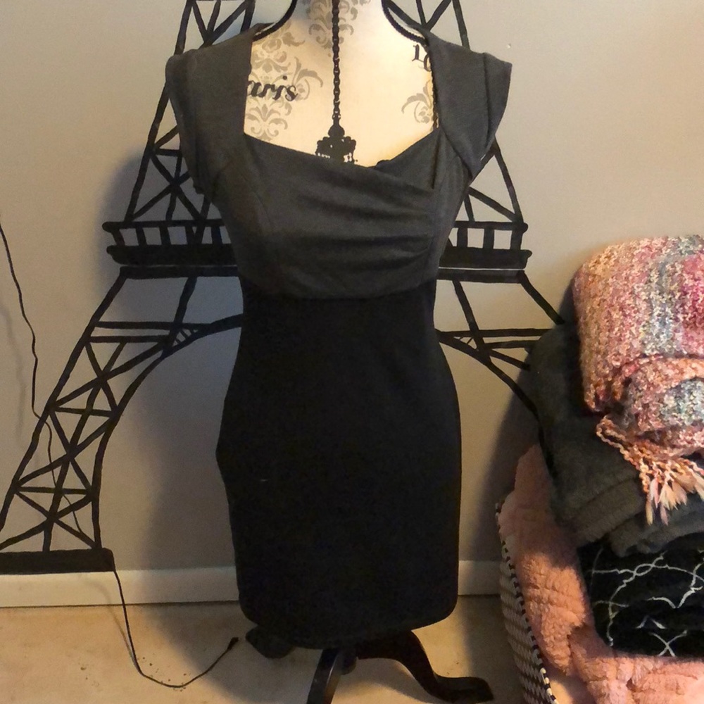 Black and Grey Dress